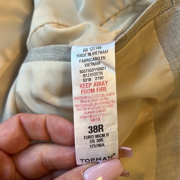 Topman Single Button Suit Jacket - Picture 5 of 7